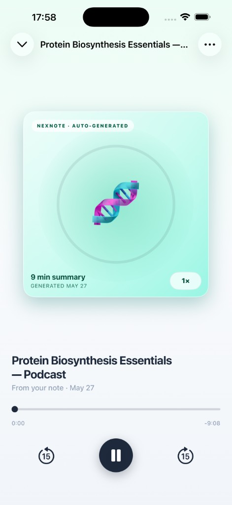AI-generated podcast player for your notes